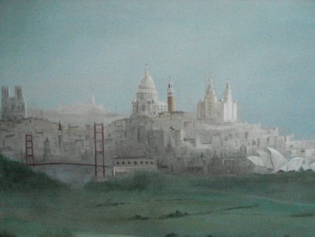 "The Mersey" - Détail de la zone gauche coin supérieur